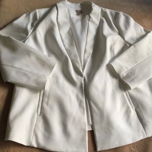 Chico’s creamy white shade blazer